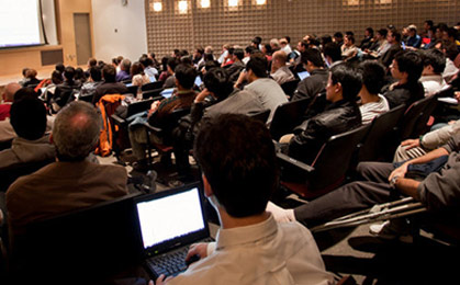 people attending a seminar