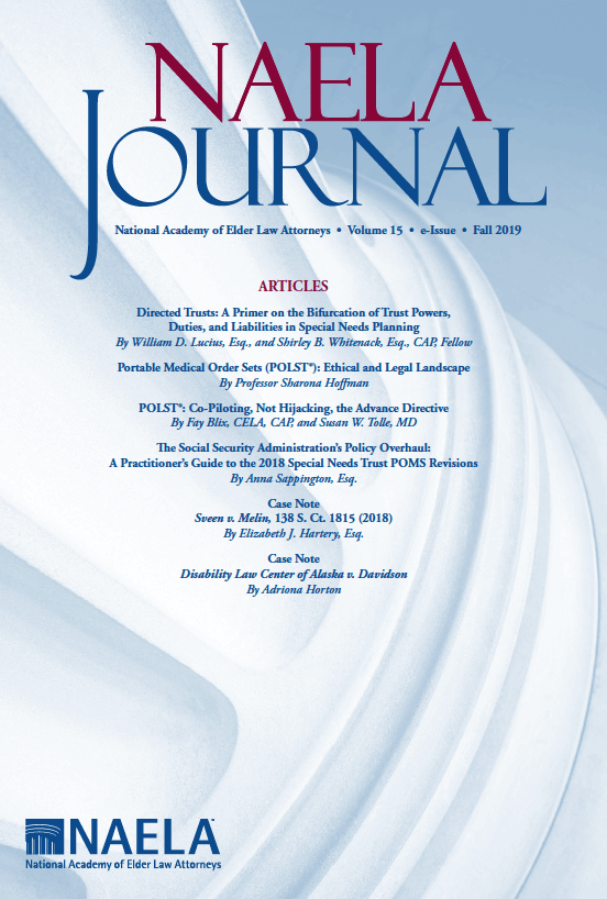 NAELA Journal cover