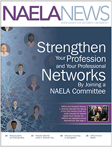 NAELA News Volume 29 Number 1 cover